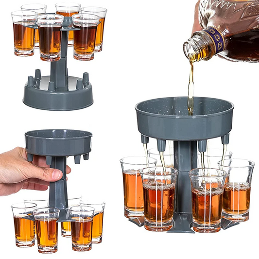 6 Glass Dispenser And Holder Fill Up To Six Glass Dispenser