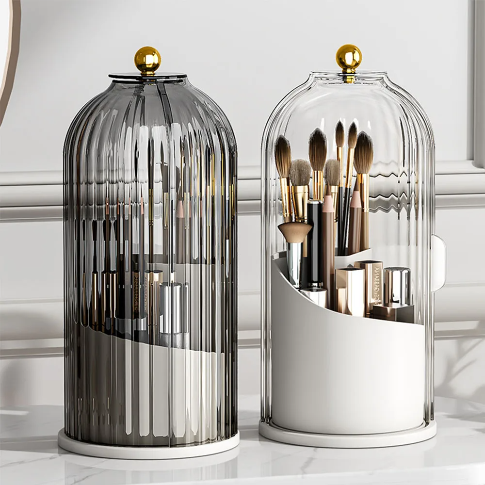 Luxury Rotating Makeup Brush Holder