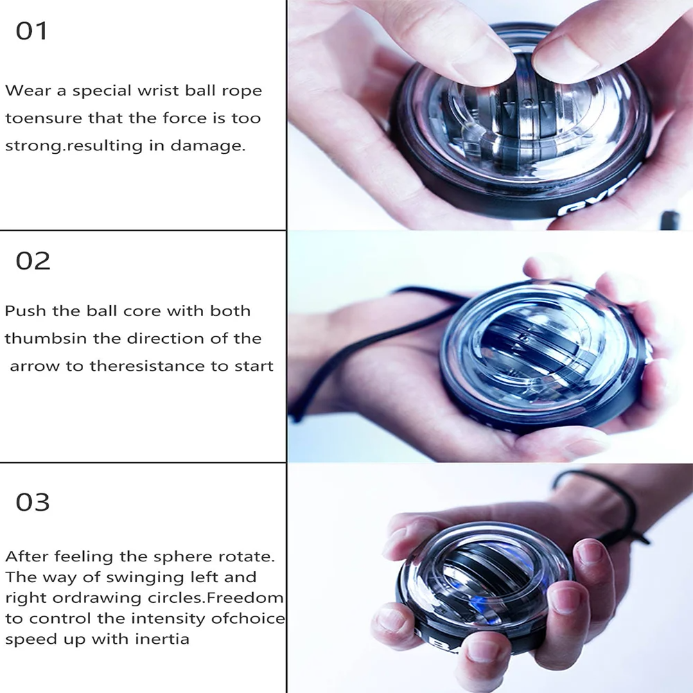 Wrist Strength Ball Alloy Steel Massage Fitness Beauty and Grip Strength Bball Can