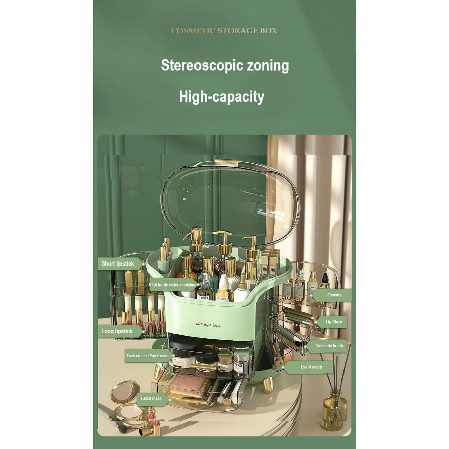 Luxury Cosmetic Organizer (Large capacity)