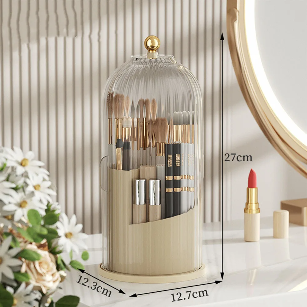 Luxury Rotating Makeup Brush Holder