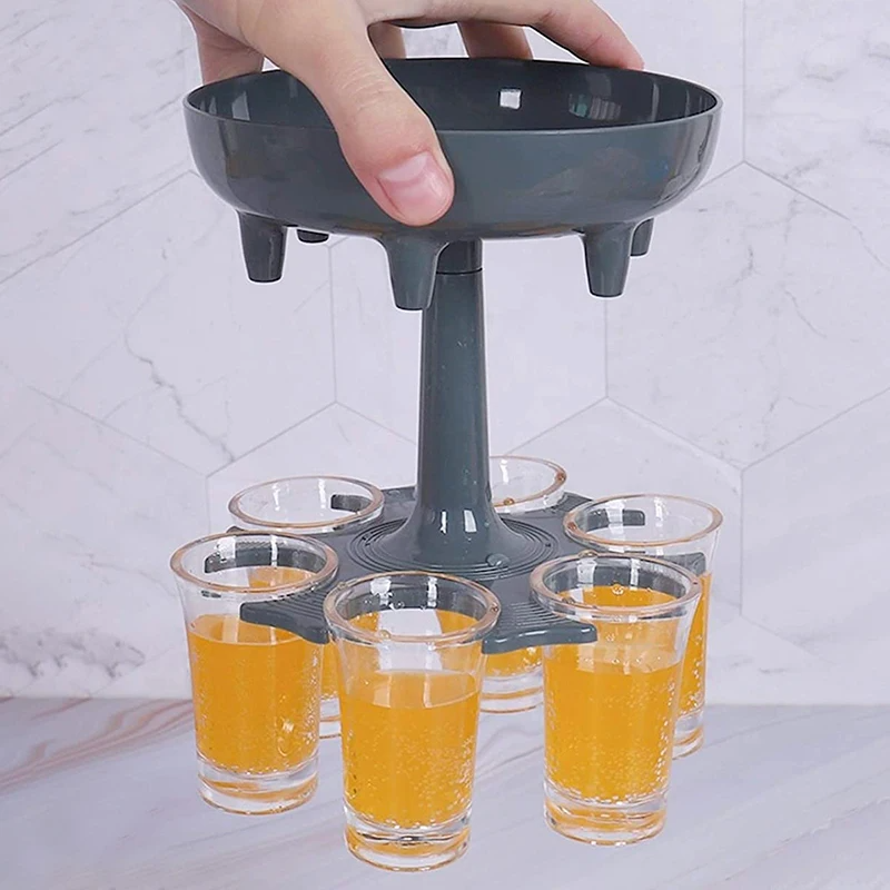 6 Glass Dispenser And Holder Fill Up To Six Glass Dispenser