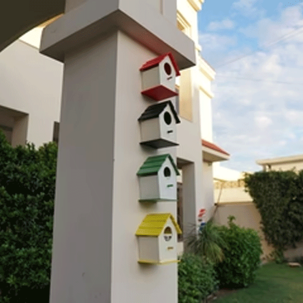 (Pack Of 4) PVC Bird House Waterproof New Style