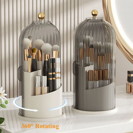 Luxury Rotating Makeup Brush Holder