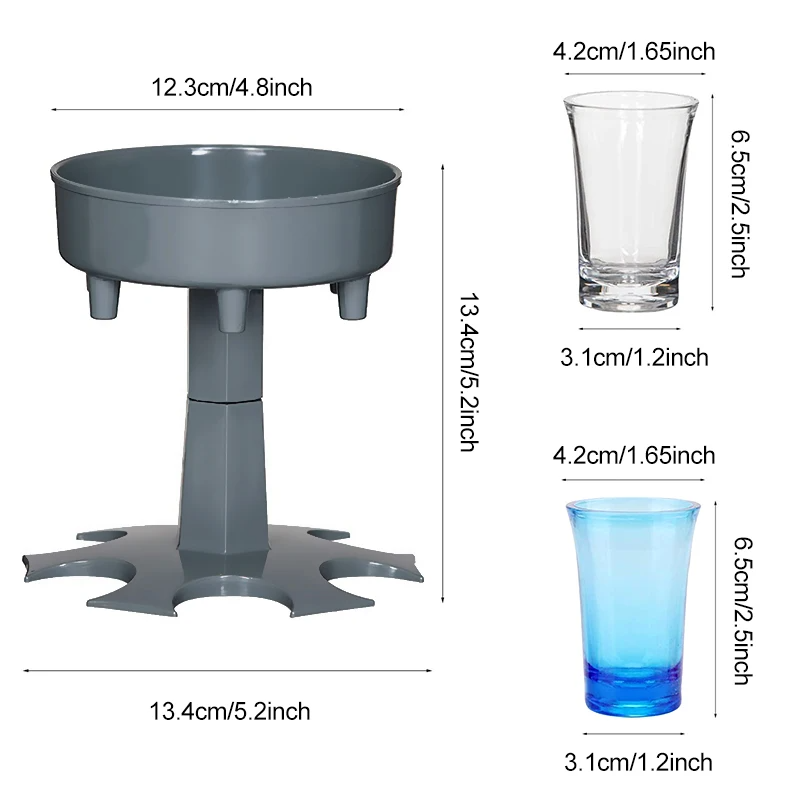 6 Glass Dispenser And Holder Fill Up To Six Glass Dispenser