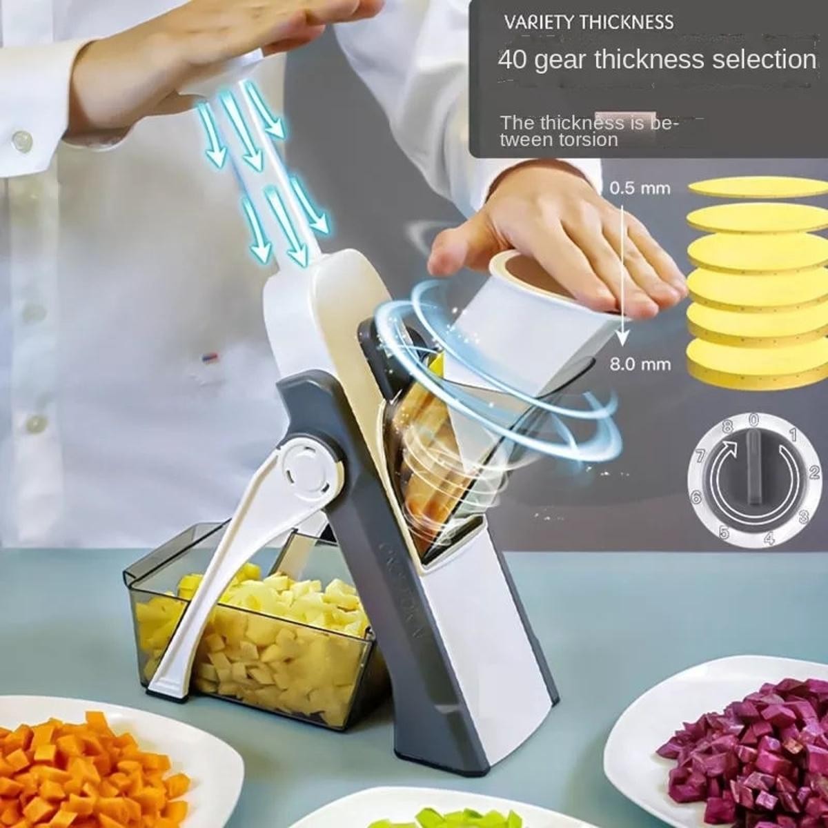 4 in 1 Mandoline Spring Slicer Vegetable and Fruits Cutter