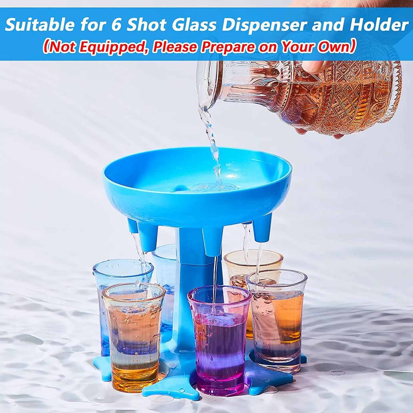 6 Glass Dispenser And Holder Fill Up To Six Glass Dispenser