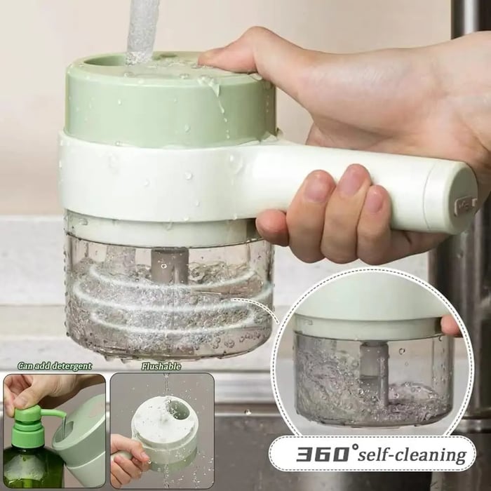 4 in 1 Multifunctional Handheld Electric Vegetable Cutter Set