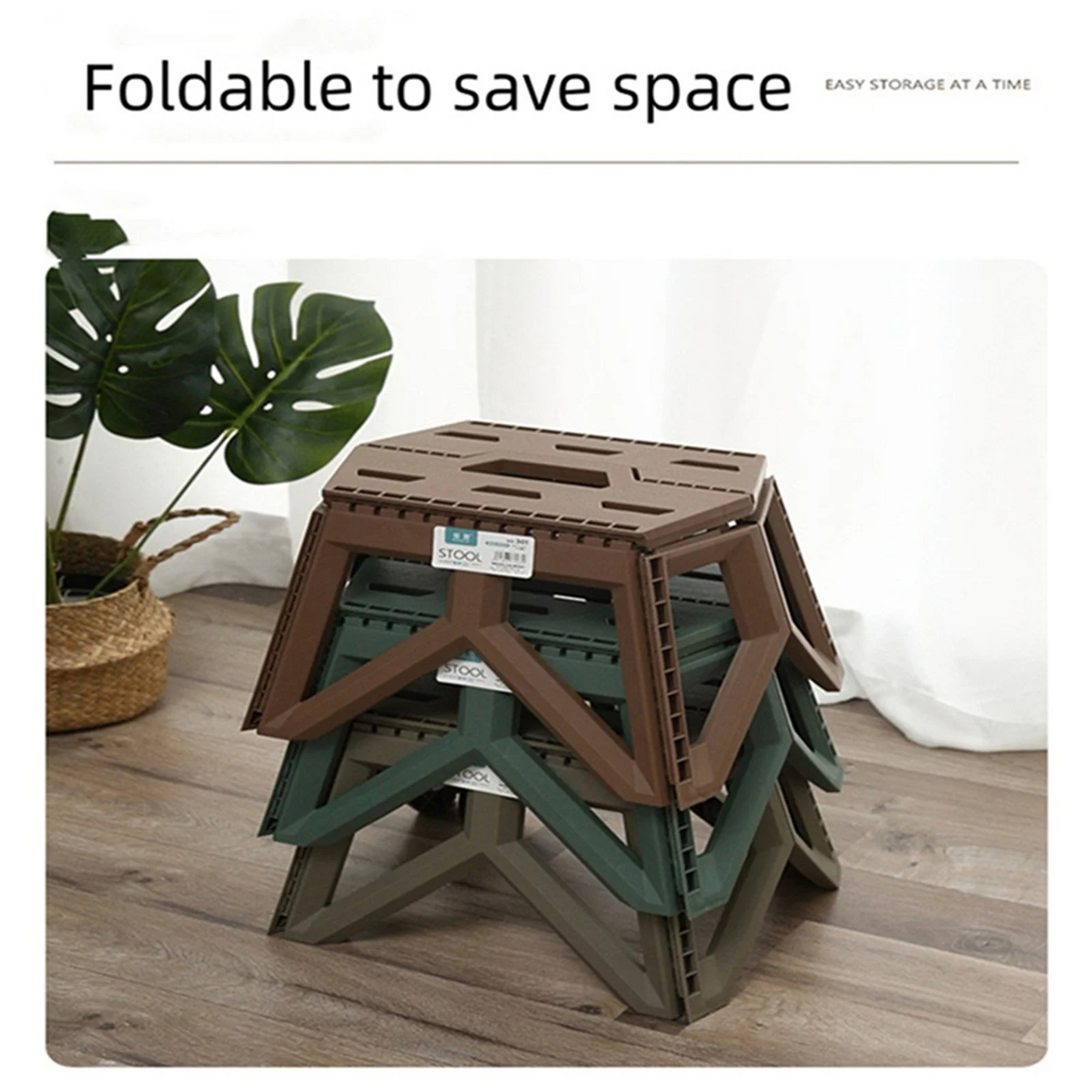Outdoor Small Stool Portable Folding Stool High Load Bearing Durable Small Chair