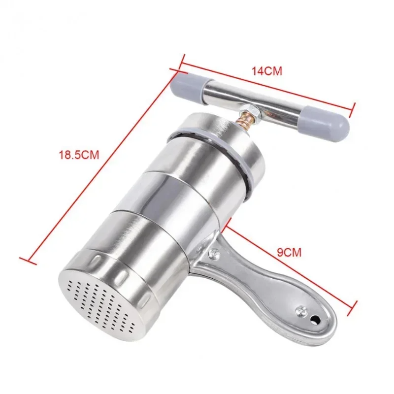 1PC Household Stainless Steel Manual Pasta Machine Hand Pressure Noodle Machine Noodle Maker with 5 Models