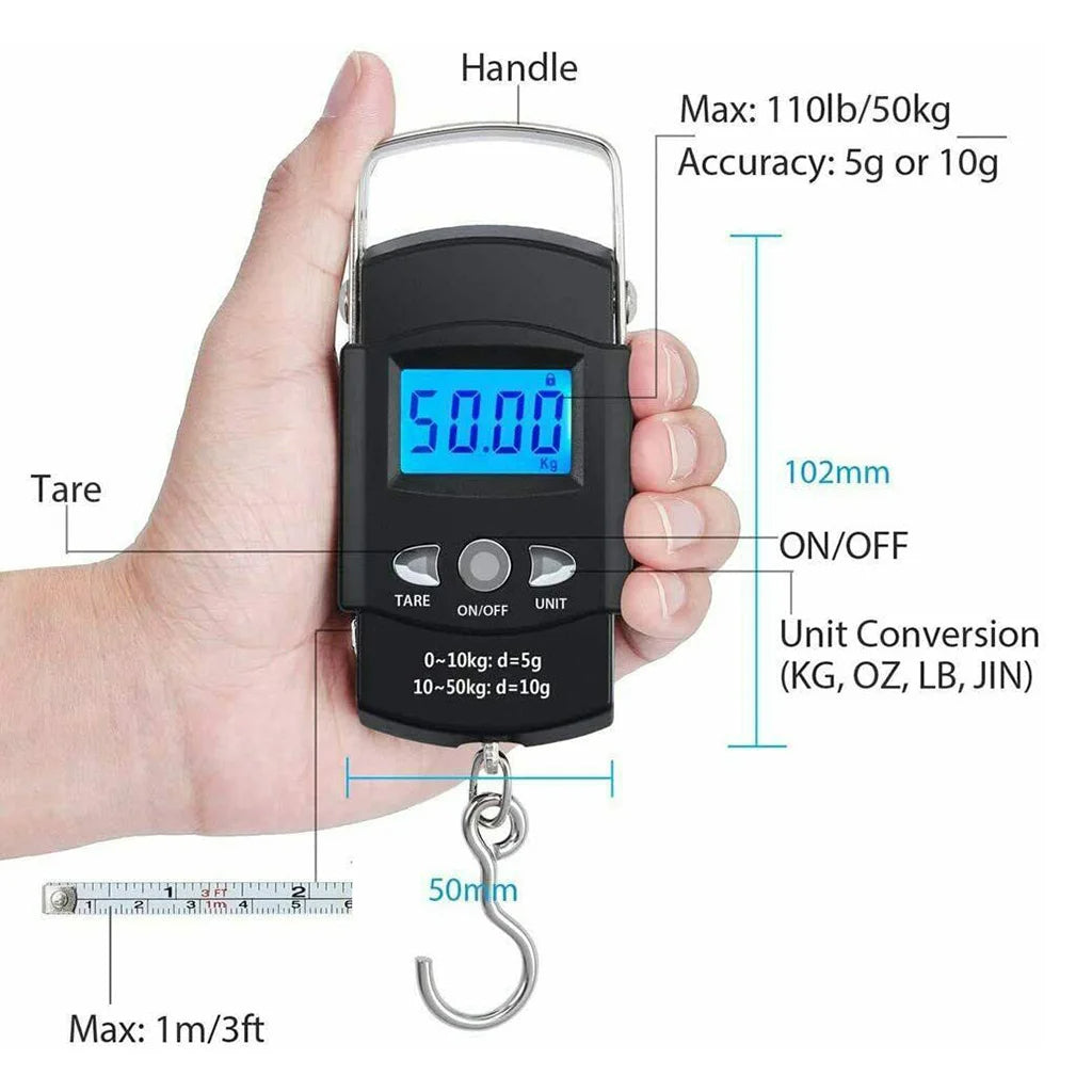 50kg Digital Travel Fishing Luggage