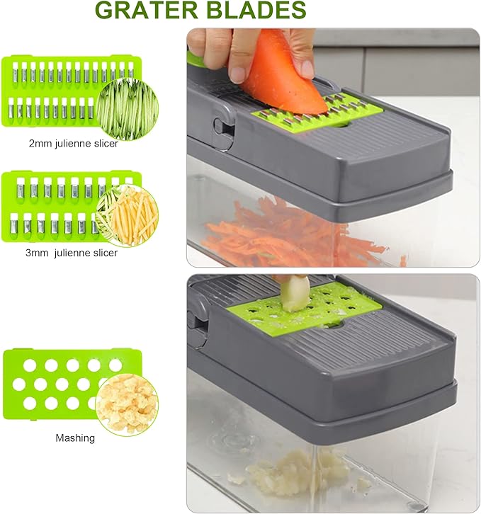 Multifunctional 14/16 in 1 Vegetable , Onion, Potato Chopper/Cutter/Dicer