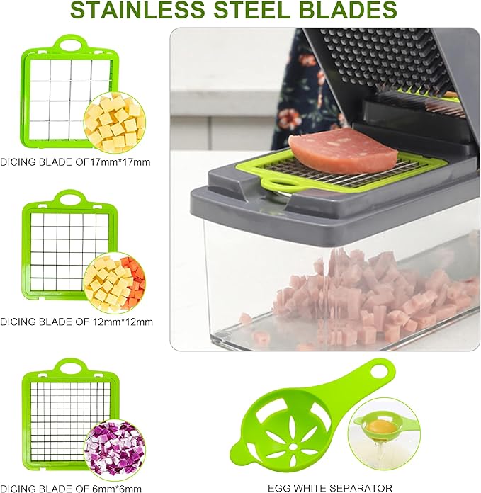 Multifunctional 14/16 in 1 Vegetable , Onion, Potato Chopper/Cutter/Dicer