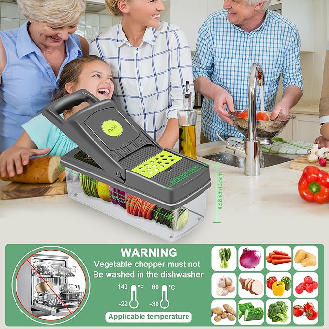 Multifunctional 14/16 in 1 Vegetable , Onion, Potato Chopper/Cutter/Dicer