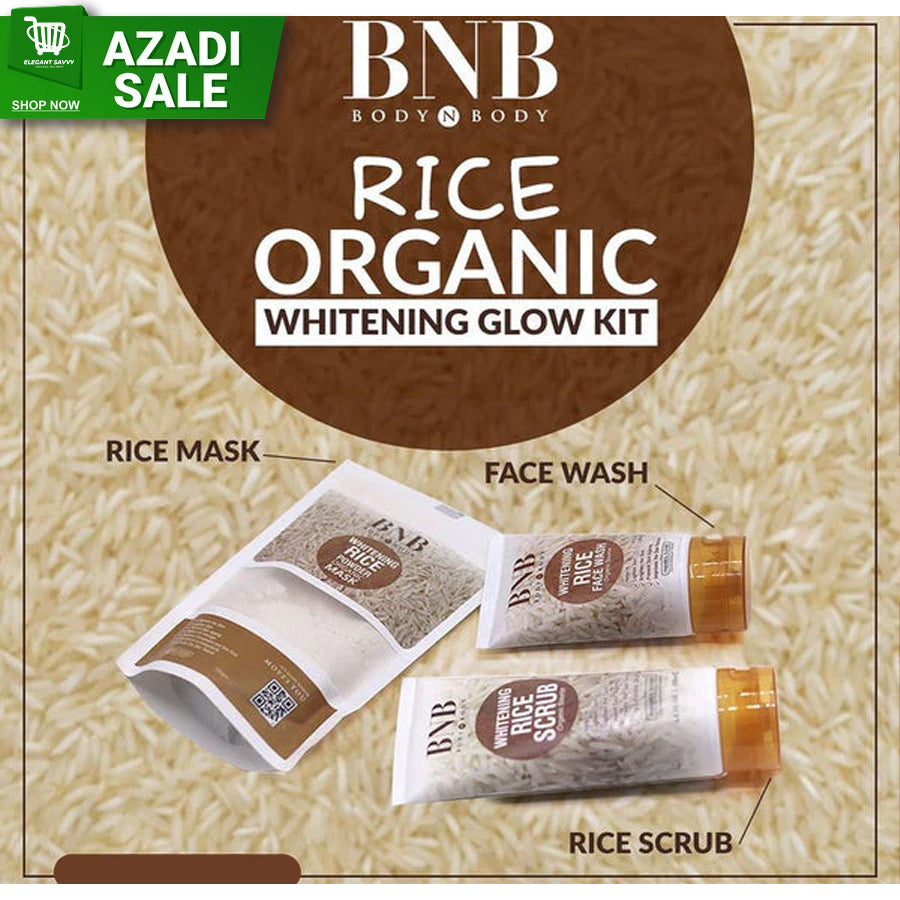 BNB 3 in 1 Rice Extract & Glow Kit – Elegantsavvy