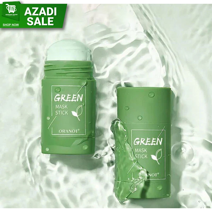 GREEN MASK STICK BLACK HAEAD
