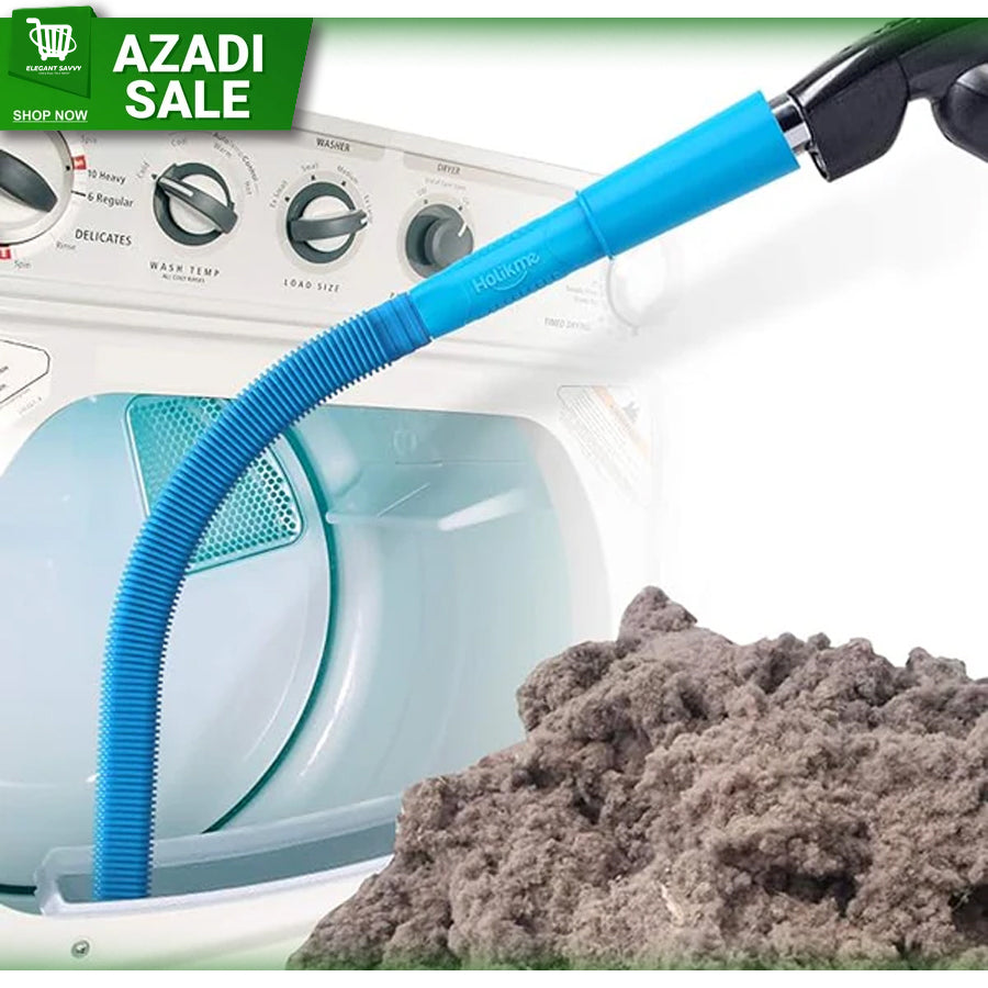 Holikme Dryer Vent Cleaner Kit with Vacuum Hose Attachment and Lint Remover - Blue