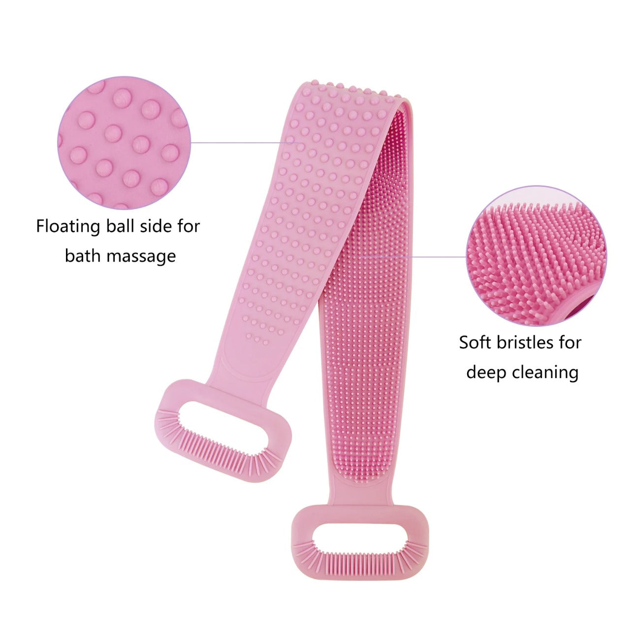 Silicone Body Back Scrubber Bath Towel
