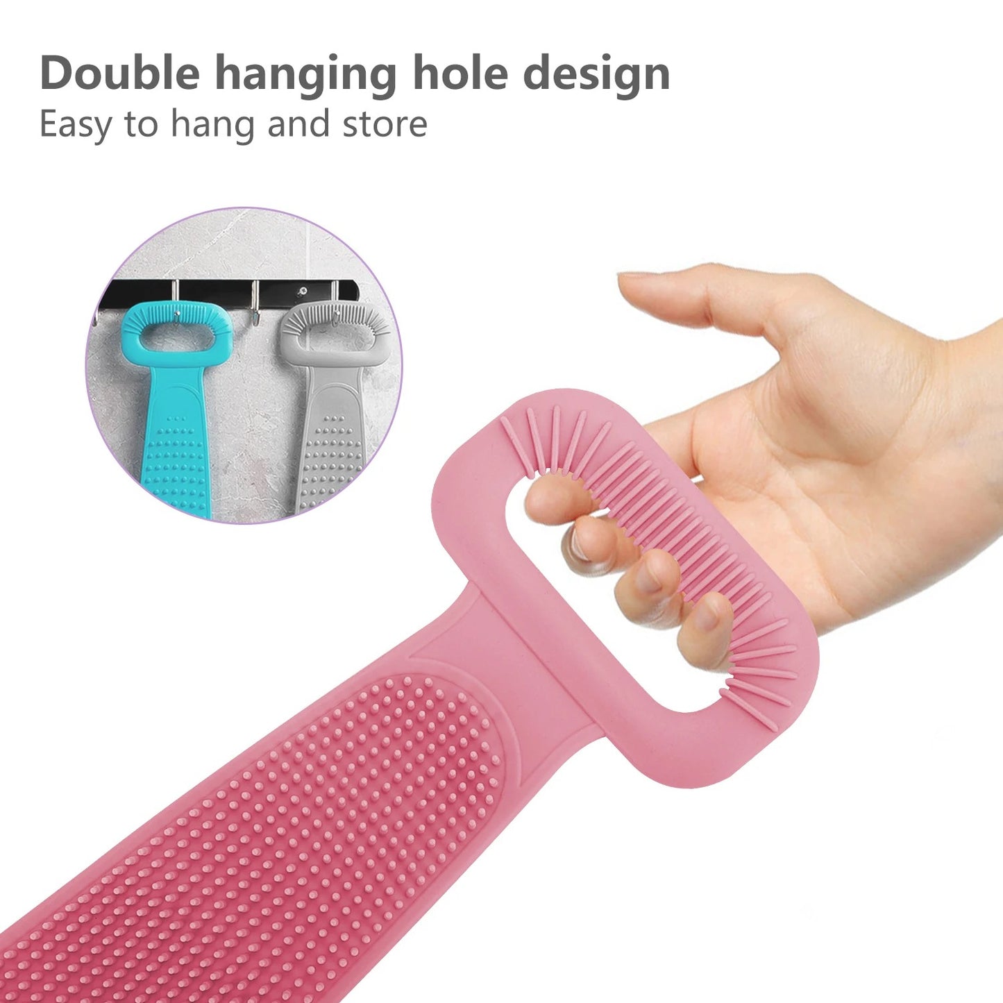 Silicone Body Back Scrubber Bath Towel