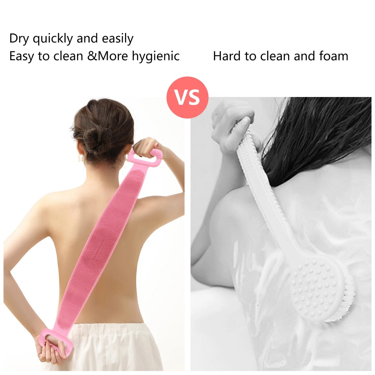 Silicone Body Back Scrubber Bath Towel