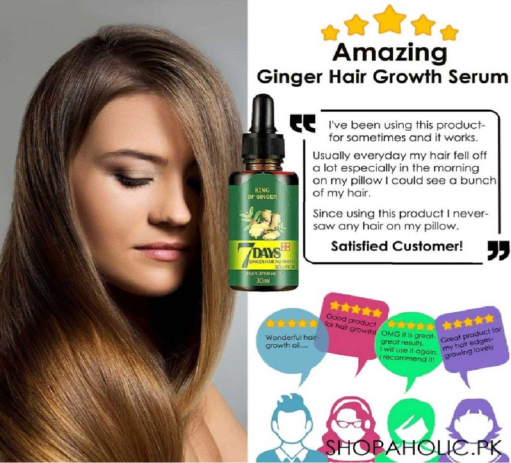 7 Days Ginger Germinal Oil - Hair Regrowth Serum 30ml