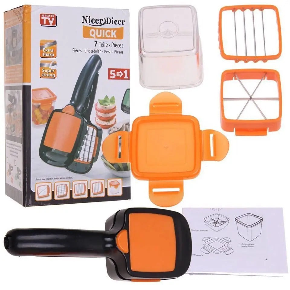 Nicer Dicer 5 in 1 Multi-cutter Quick food for Vegetables and Fruits