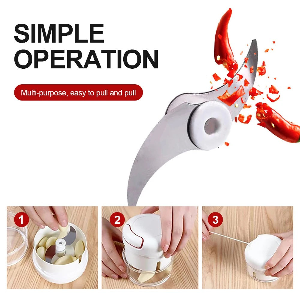 Mini Garlic & Vegetables Slicer Mincing Machine