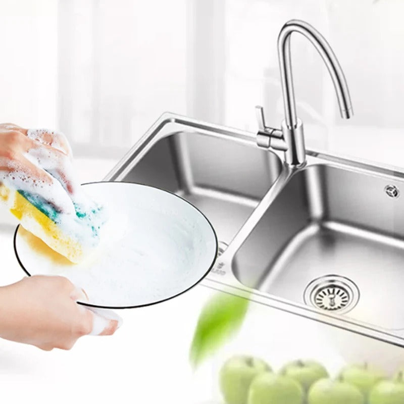 2 in 1 Soap Dispenser Push Out Liquid Kitchen Dish Washing Caddy