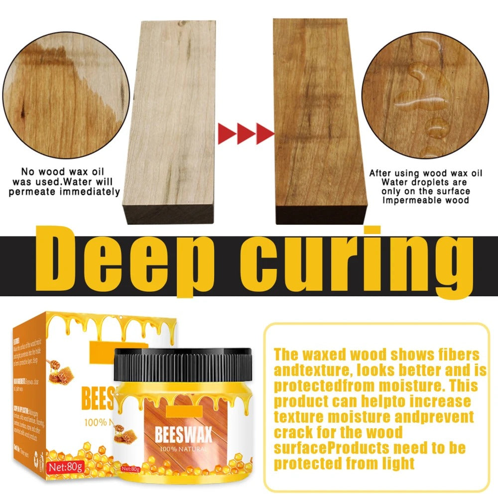Beeswax Furniture Polish - Natural Wood Wax, 85G