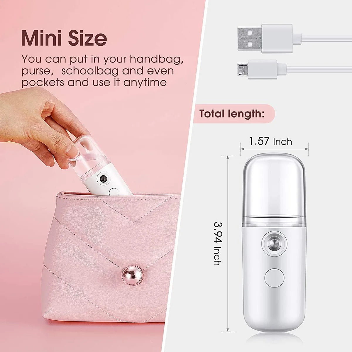 Rechargeable Mini Nano Face Steamer or Sprayer