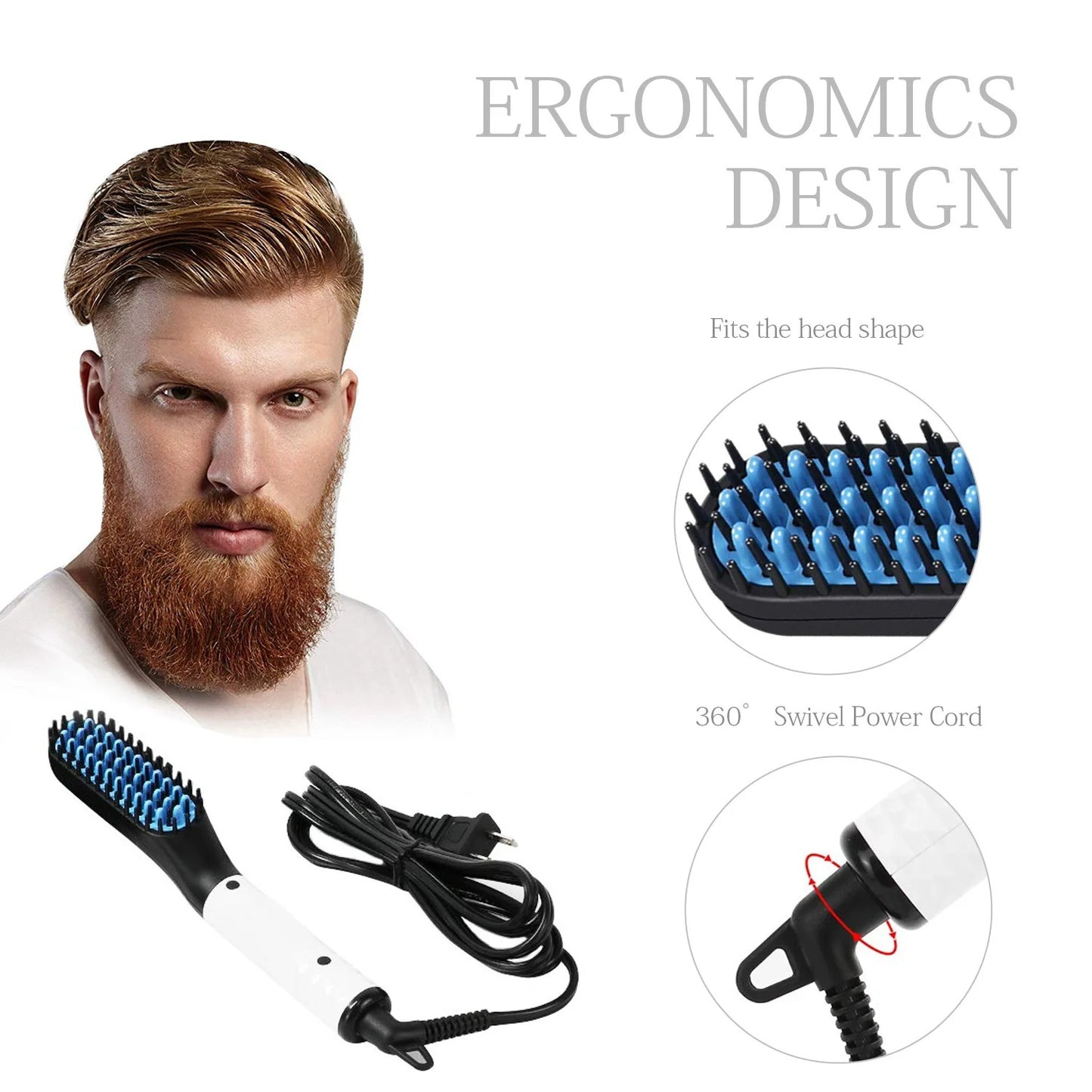 Multifunctional Beard & Hairs Styling/Straightening Comb