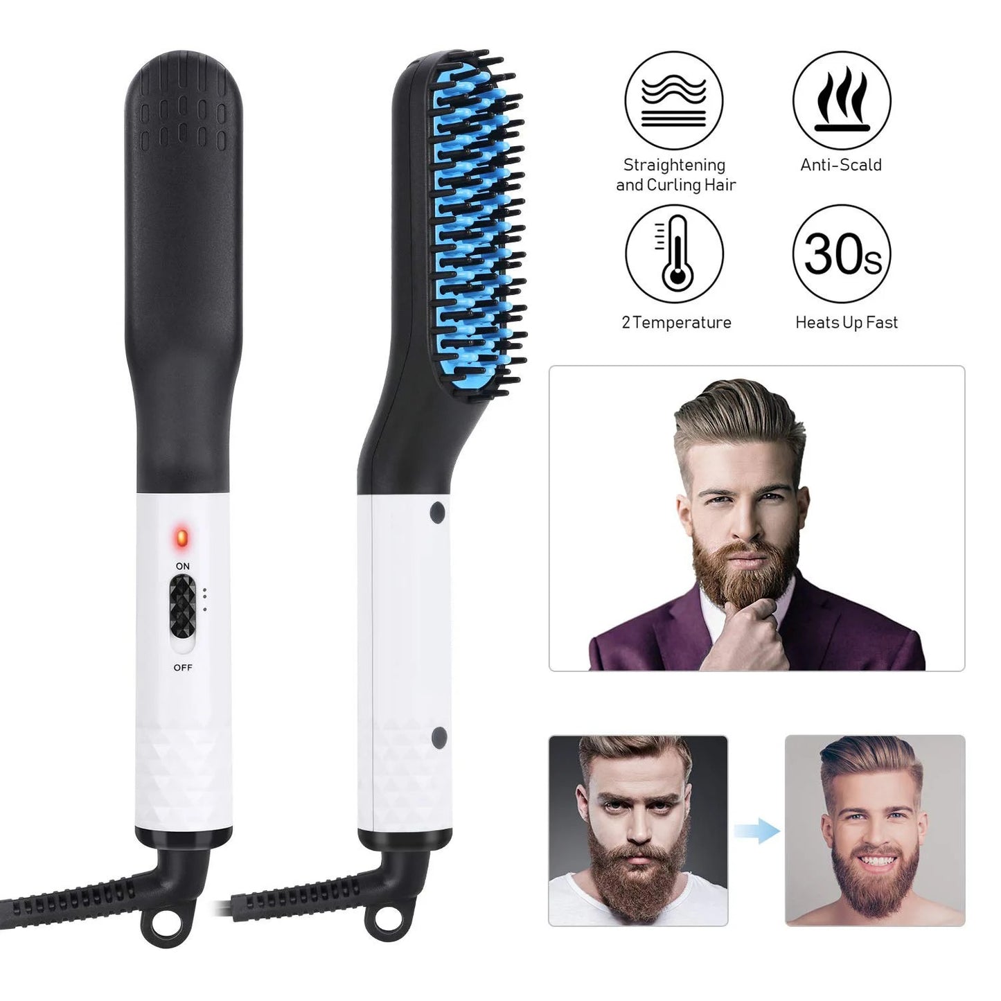 Multifunctional Beard & Hairs Styling/Straightening Comb