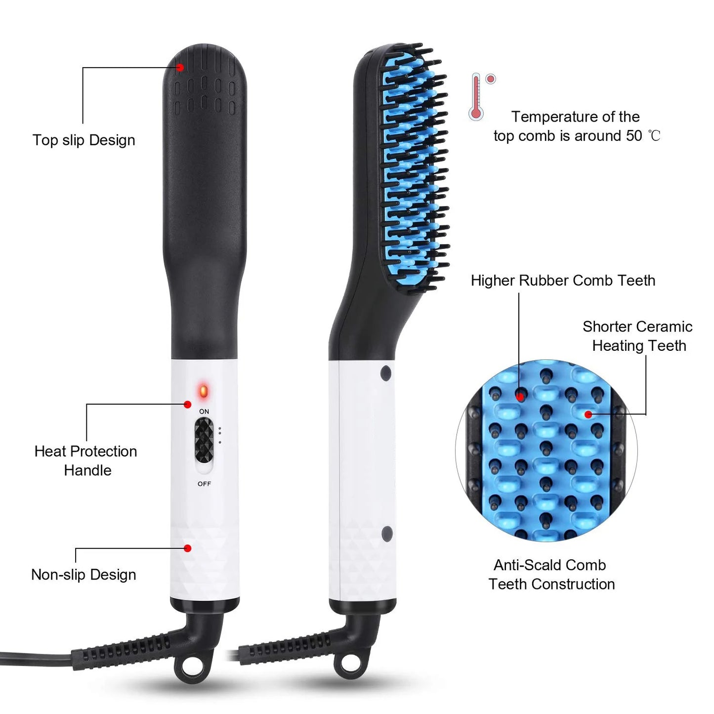 Multifunctional Beard & Hairs Styling/Straightening Comb