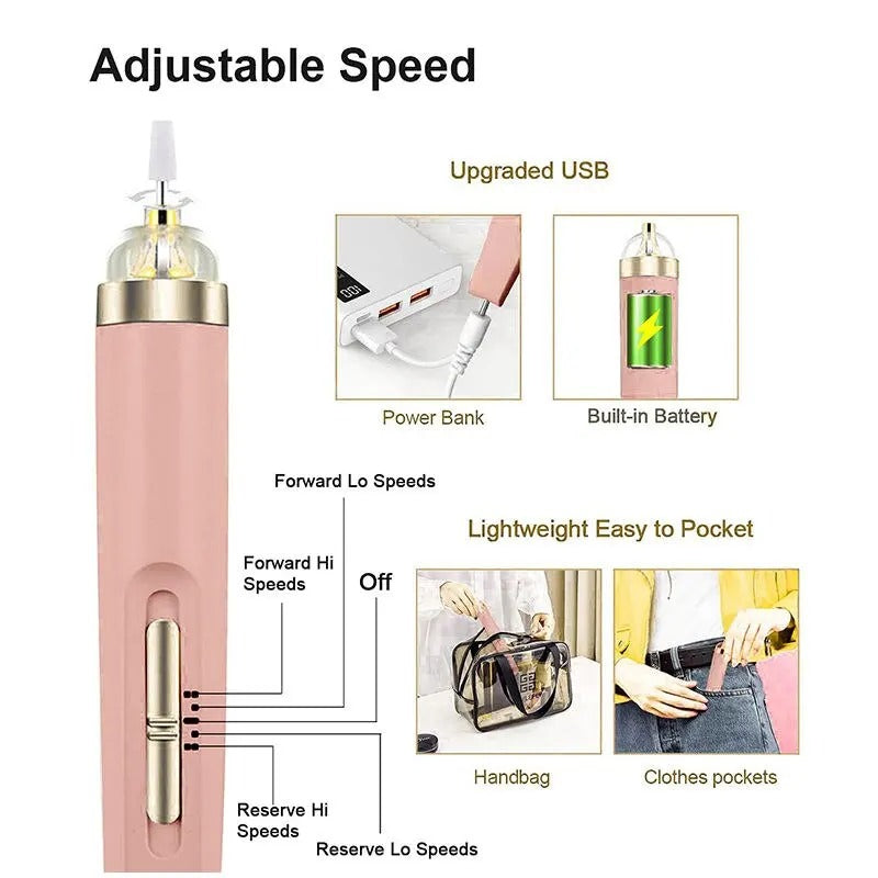 5 in 1 Electric Nail Manicure Drill Machine Set