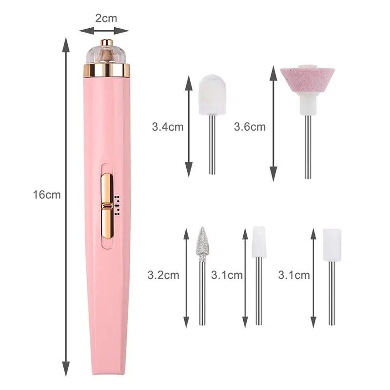 5 in 1 Electric Nail Manicure Drill Machine Set