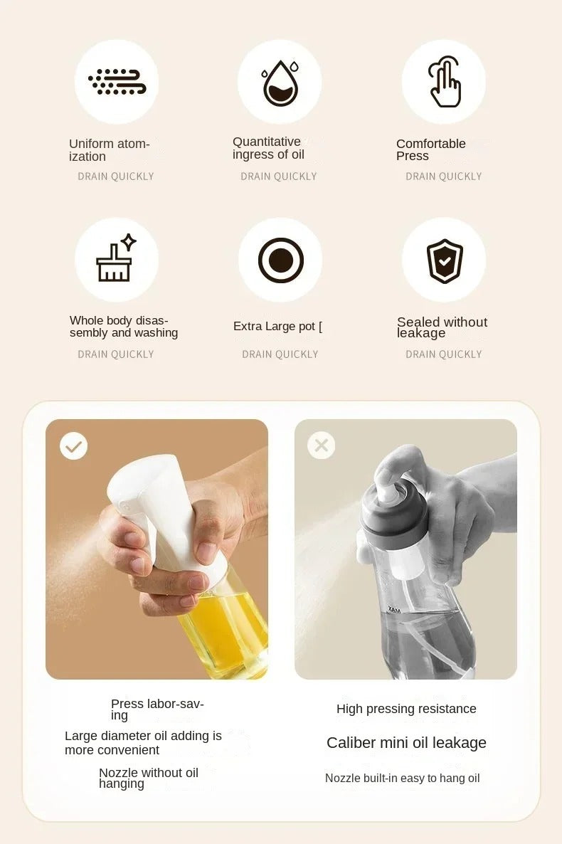 200ML/300ML Oliver Oil sprayer Bottle For BBQ & Air Fryer