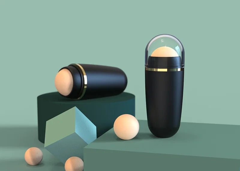 Oil Absorbing Volcanic Roller for Oily Skin
