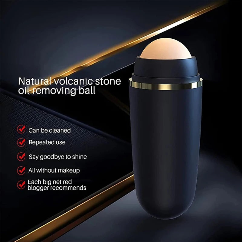 Oil Absorbing Volcanic Roller for Oily Skin