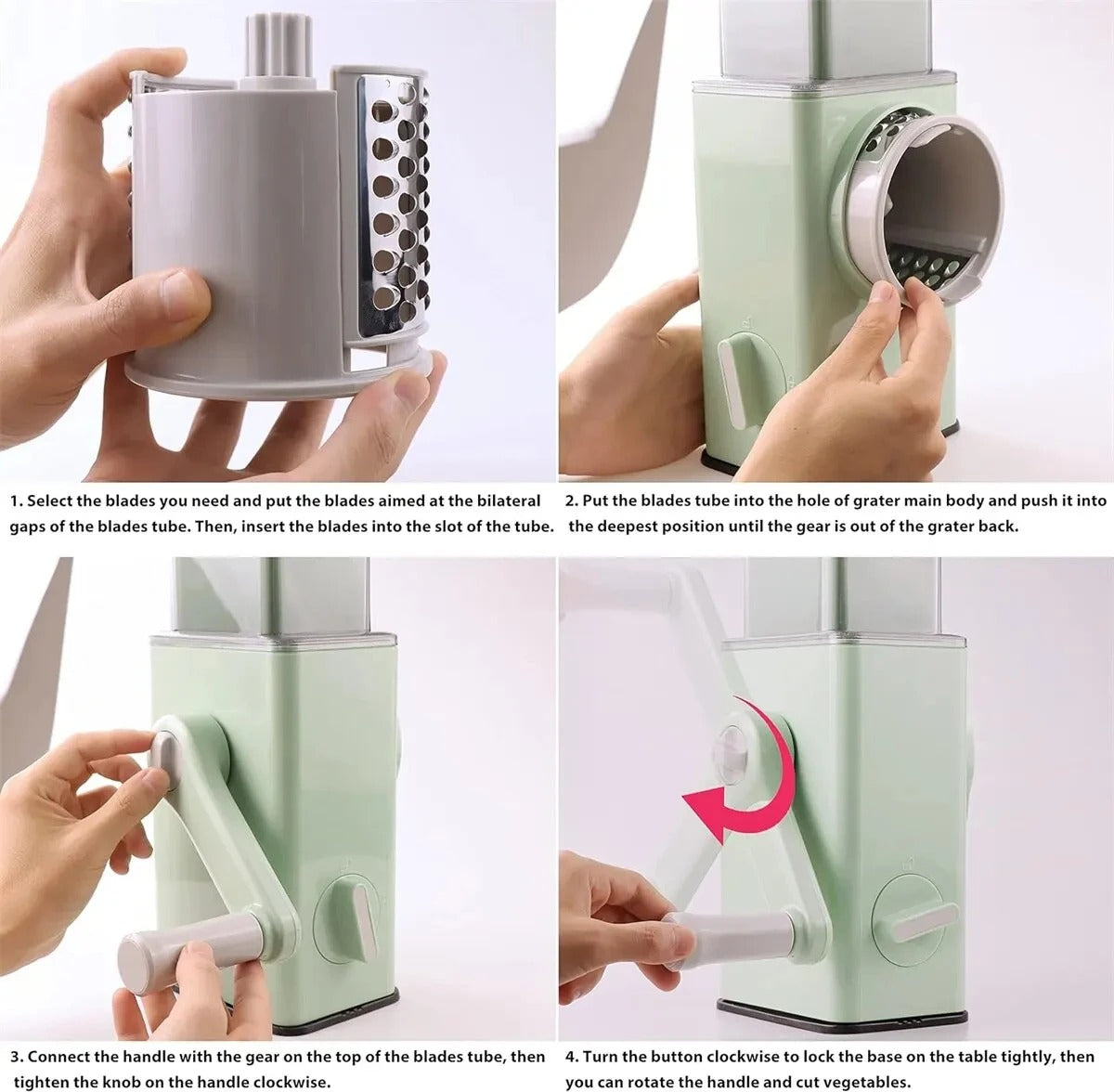 3 in 1 round Multifunctional Vegetable Chopper / Slicer /cutter