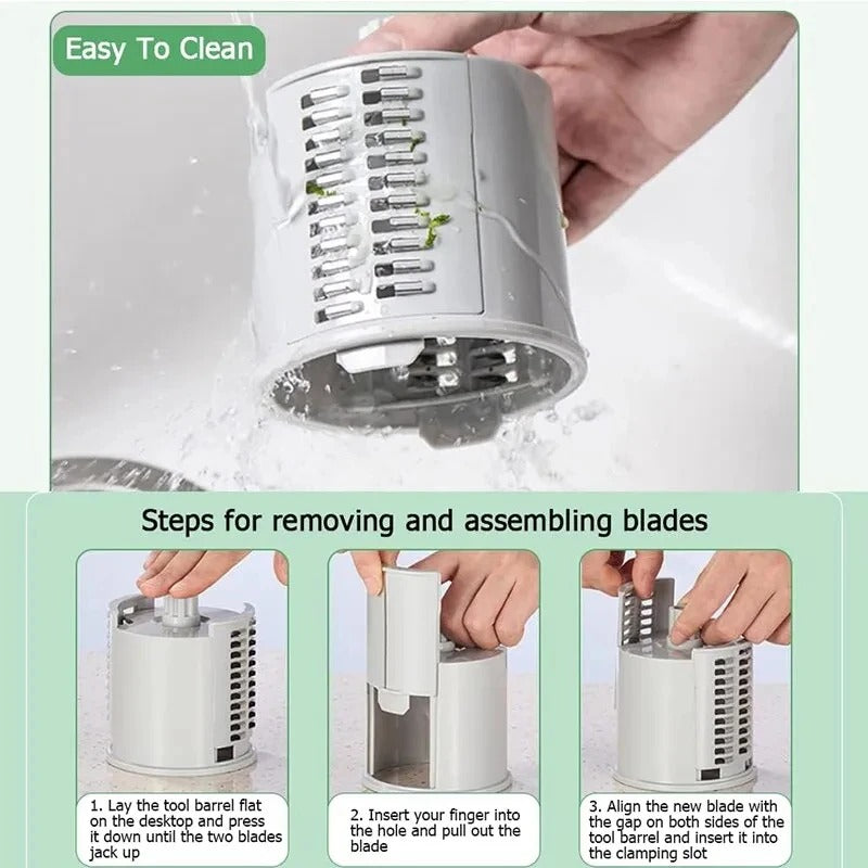 3 in 1 round Multifunctional Vegetable Chopper / Slicer /cutter