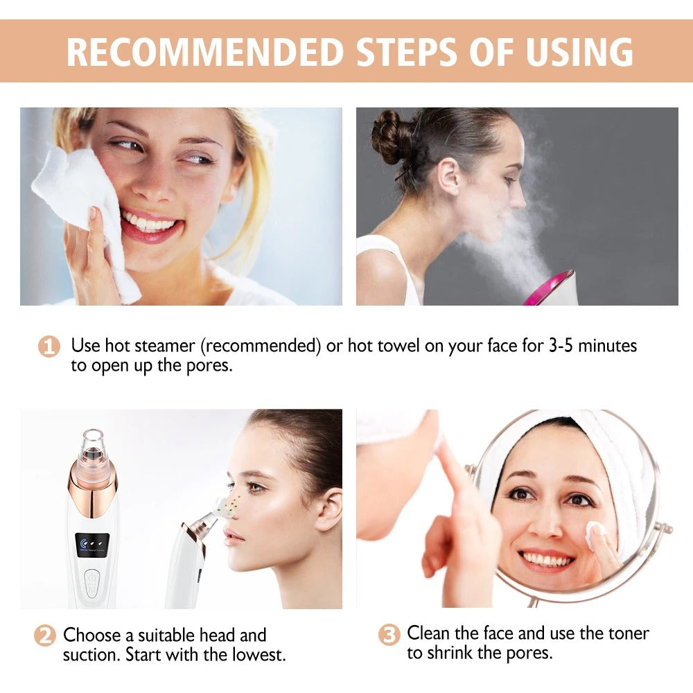 5 in 1 Rechargeable Blackheads Remover & Cleaner
