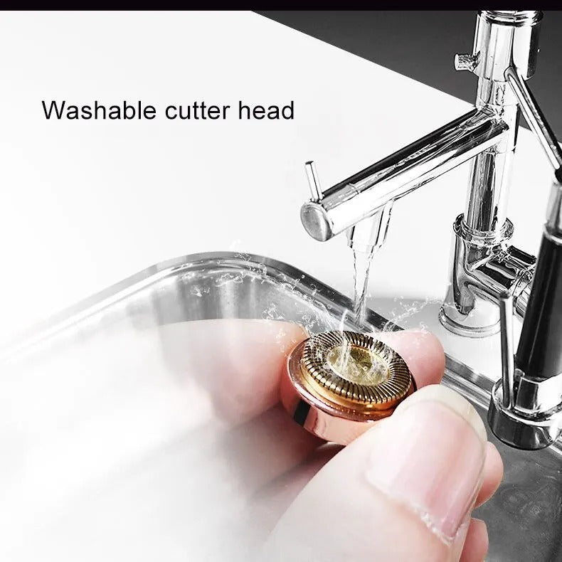 2 in 1 Rechargeable Electric Eyebrows Trimmer and Facial Hair Remover