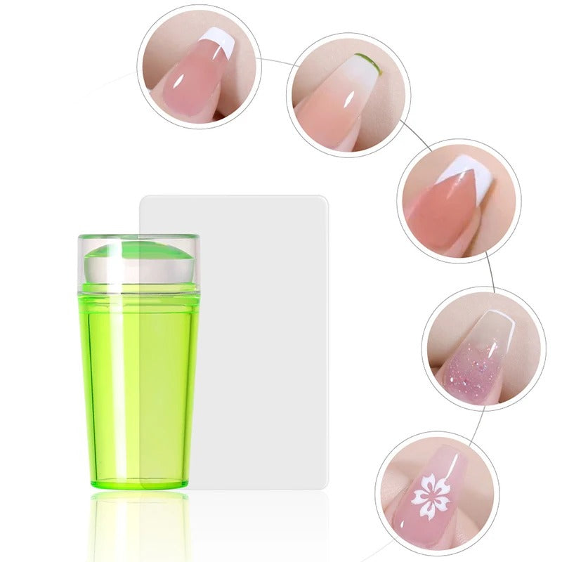 French Nails Silicone Stamp Eco-Friendly Nail Art Tool