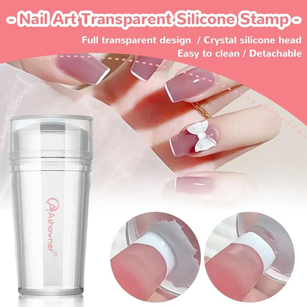 French Nails Silicone Stamp Eco-Friendly Nail Art Tool