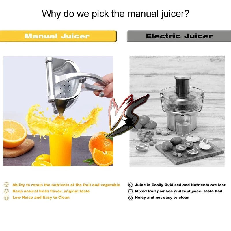 Hand Press Stainless Steel Manual Fruit juicer and squeezer