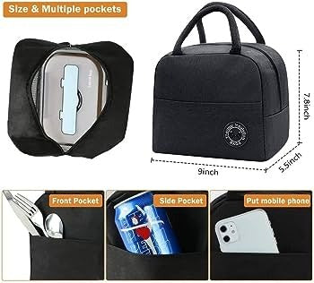 Insulated Food Storage Bag/ Lunch Box (Hot or Cold) For Office/ Picnic/Tour