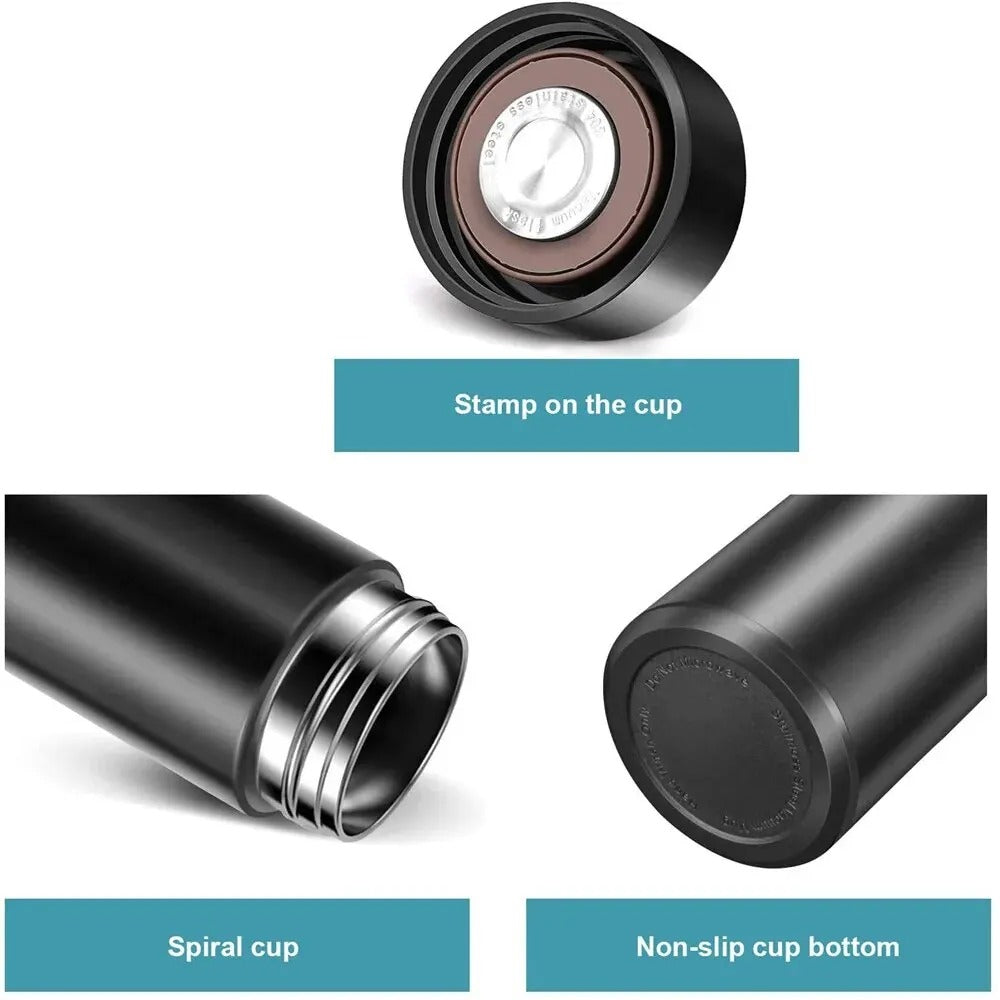 Smart LED Temperature Stainless Steel bottle/Thermos for Hot and Cool Water 500ML