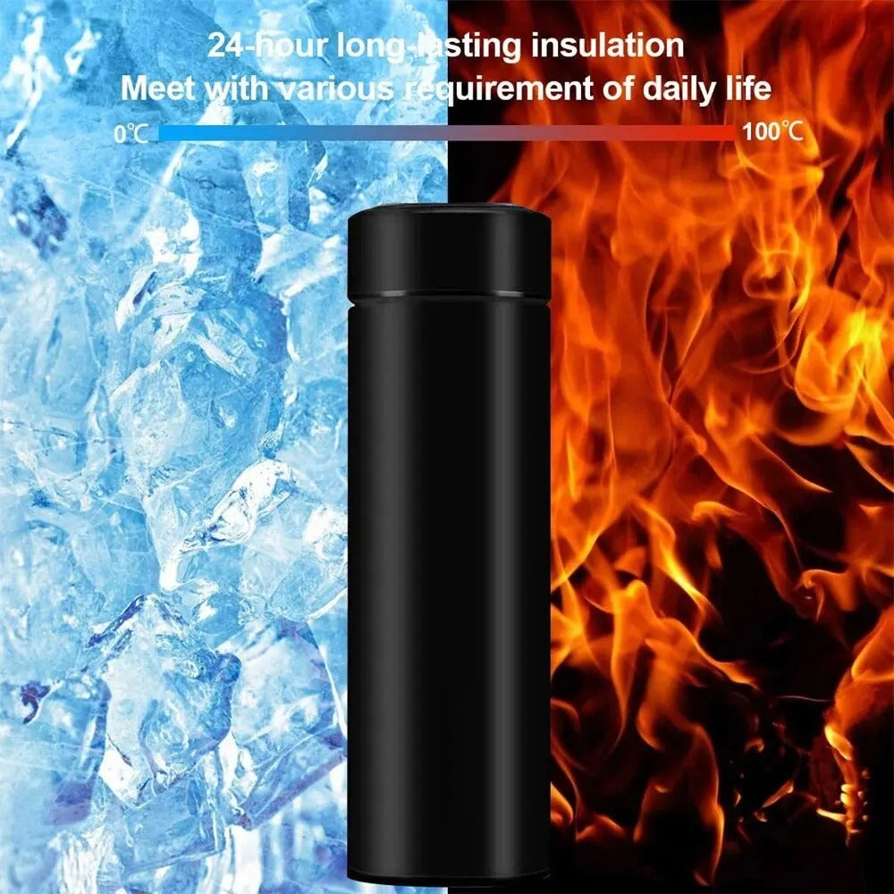 Smart LED Temperature Stainless Steel bottle/Thermos for Hot and Cool Water 500ML