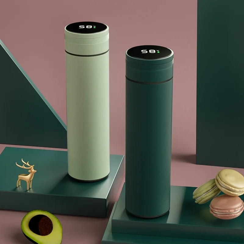 Smart LED Temperature Stainless Steel bottle/Thermos for Hot and Cool Water 500ML