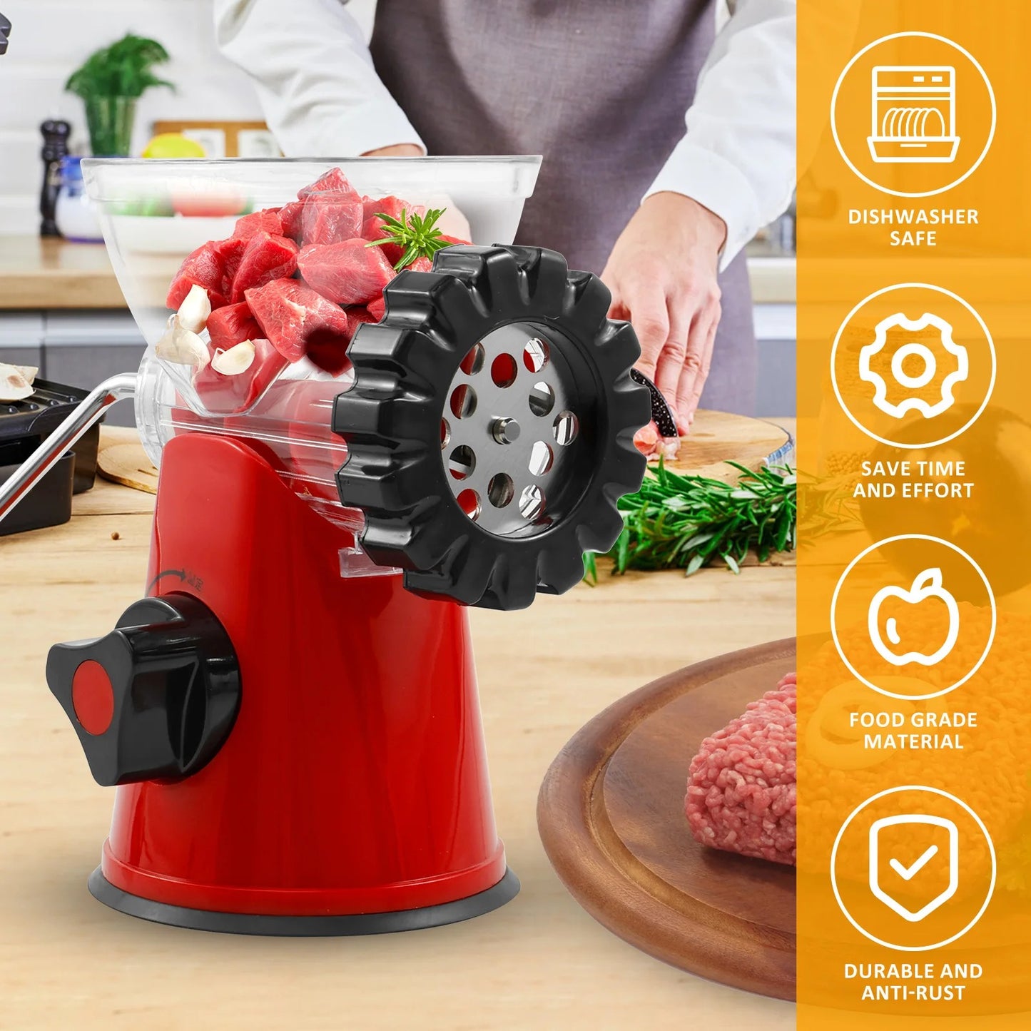 Multifunctional Manual Meat Mincer, Chopping, Qeema Machine